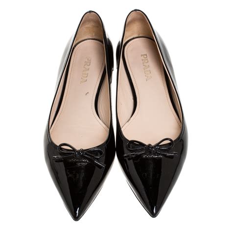 prada platform flat sandalsprada point toe ballet flats size 4|prada loop pointed toe flat.